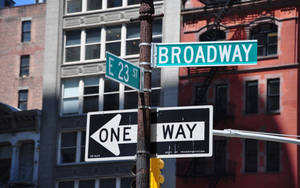 New York's Lively Broadway Is Where Amazing Talent Comes Together Wallpaper