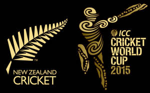 New Zealand Cricket Logo In Gold Wallpaper