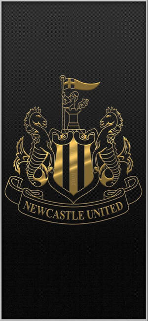 Newcastle United Fc Gold Logo Wallpaper