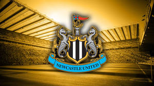 Newcastle United Fc Logo Stadium Wallpaper