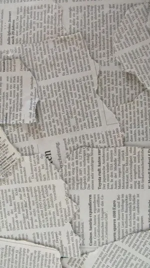 Newspaper Aesthetic Torn Pieces Portrait Wallpaper