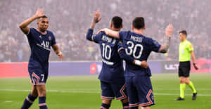 Neymar And Messi - Two Of Soccer's Biggest Superstars Wallpaper