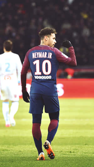 Neymar Back View Iphone Wallpaper