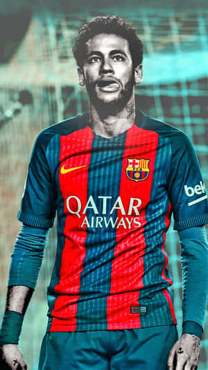 Neymar Cool Art Iphone Wallpaper