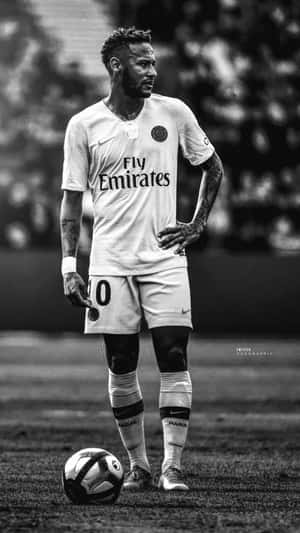 Neymar Hand On Waist Iphone Wallpaper