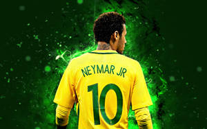 Neymar Jr Brazil Jersey Wallpaper
