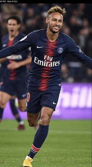 Neymar Jr. In Action Iphone Wallpaper Wallpaper