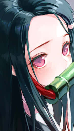 Nezuko Desktop 1080 X 1920 Wallpaper