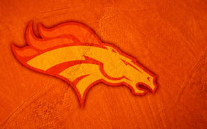 Nfl Broncos Logo Orange Hue Wallpaper