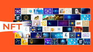 Nft Orange Collage Wallpaper