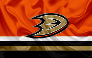 Nhl Anaheim Ducks Emblem Flag Wallpaper