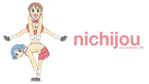 Nichijou Leapfrog White Backdrop Wallpaper
