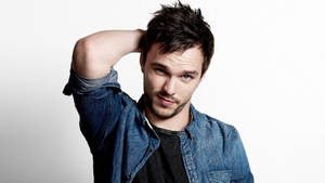 Nicholas Hoult Model Pose Wallpaper