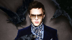 Nicholas Hoult Stylish Outfit Wallpaper
