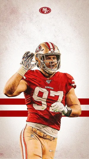 Nick Bosa Of 49ers Poster Wallpaper