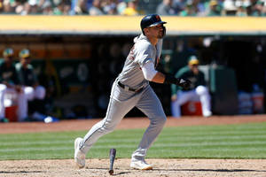 Nick Castellanos Sprinting To Base Wallpaper