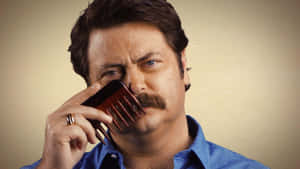 Nick Offerman, The Master Of Dry Wit Wallpaper