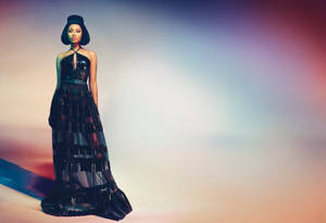 Nicki Minaj Hd Long Dress Wallpaper