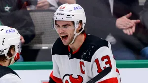 Nico Hischier Flashing A Winning Smile Wallpaper