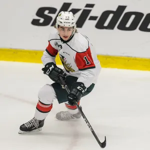 Nico Hischier In Ice Rink Wallpaper