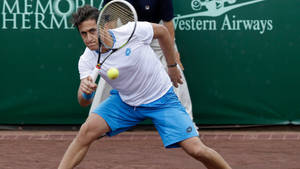 Nicolas Almagro Aiming Racket Wallpaper