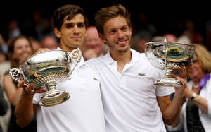 Nicolas Mahut And Doubles Partner Wallpaper