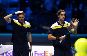 Nicolas Mahut And Pierre-hugues Herbert, Champions In Harmony Wallpaper