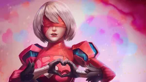 Nier Automata 2b Hand Heart Wallpaper