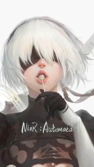 Nier Automata 4k Lollipop Wallpaper