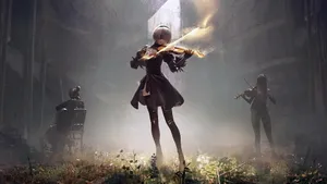 Nier Automata 4k Magical Violin Wallpaper