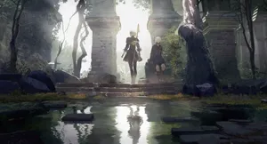 Nier Automata 4k Secret Meeting Wallpaper