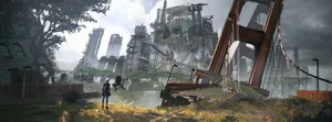 Nier Automata Ruined City Wallpaper