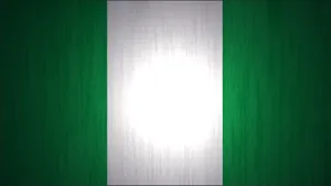 Nigeria Flag With Glaring White Light Wallpaper