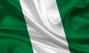 Nigeria Satin Flag Wallpaper
