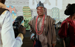 Nigeria Traditional Agbada Robe Wallpaper