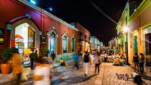 Night Life In Oaxaca Wallpaper
