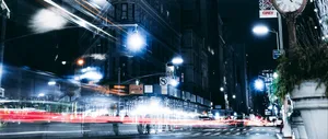 Night Motiong Lights Street Wallpaper