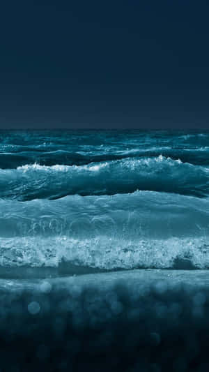 Night Ocean Wave Iphone Wallpaper