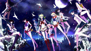 Night Sailor Moon Guardians Wallpaper