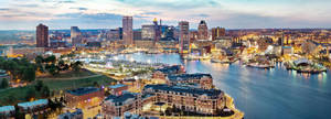 Night Time In Baltimore Wallpaper