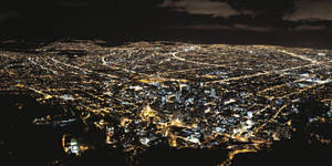 Night View In Bogota Colombia Wallpaper