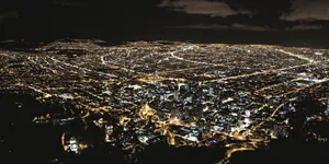 Night View In Bogota Colombia Wallpaper