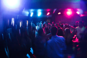 Nightclub Scene At Full Swing Wallpaper