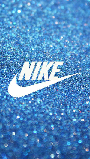 Nike Girl Logo With Glitters Wallpaper