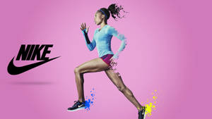 Nike Girl Model Athlete Photograph Wallpaper