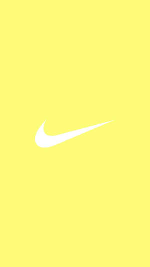 Nike Logo Plain Yellow Phone Wallpaper