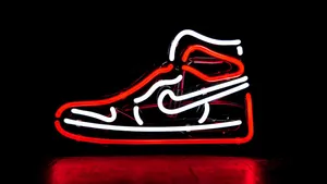 Nike Shoes Led Light Design Wallpaper