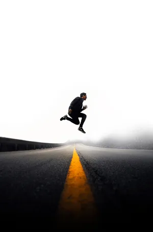 Nike Shoes On For Jumping Wallpaper