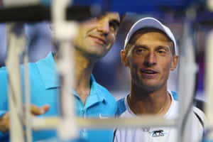 Nikolay Davydenko And Roger Federer Wallpaper