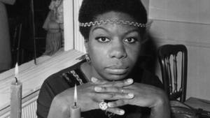 Nina Simone Hand Clasping Pose Wallpaper